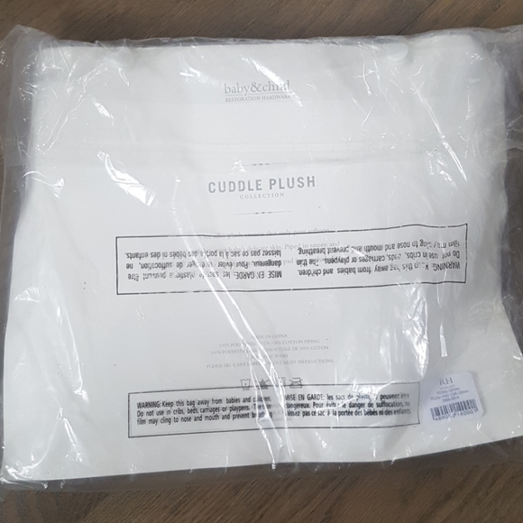 Restoration Hardware Gray Plush Change Pad Cover - Picture 4 of 5